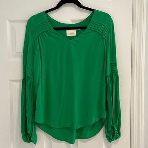 Anthropologie Maeve Green Blouse